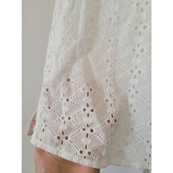Caballero Eyelet Button Down Shirt Blouse XS NWT - Picture 4 of 8